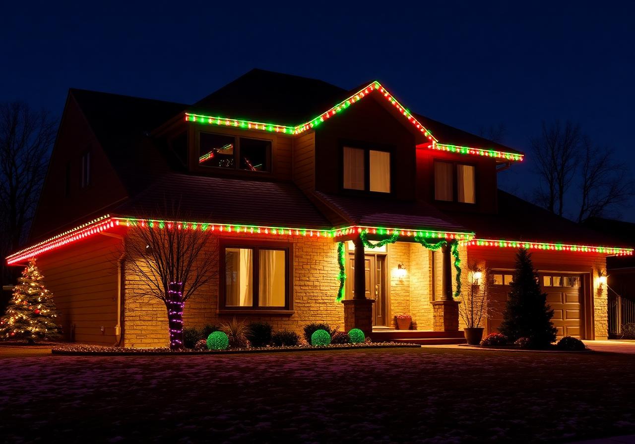 Brick Craftsman — holiday red & green